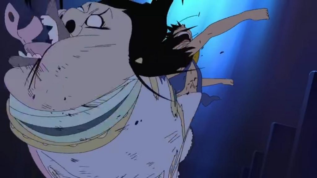 Luffy Punches Celestial Dragon One Piece